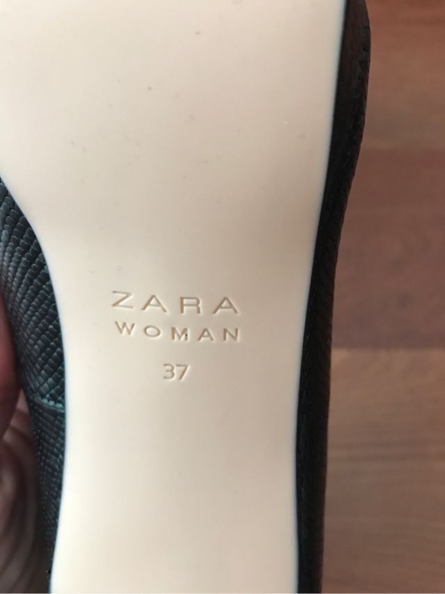 Zapatos tacon piel Zara 37