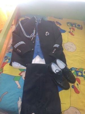 Traje de comunion azul marino de almirante