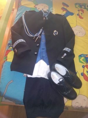 Traje de comunion azul marino de almirante