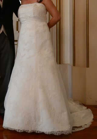 vestido de novia talla 46 de segunda mano en wallapop