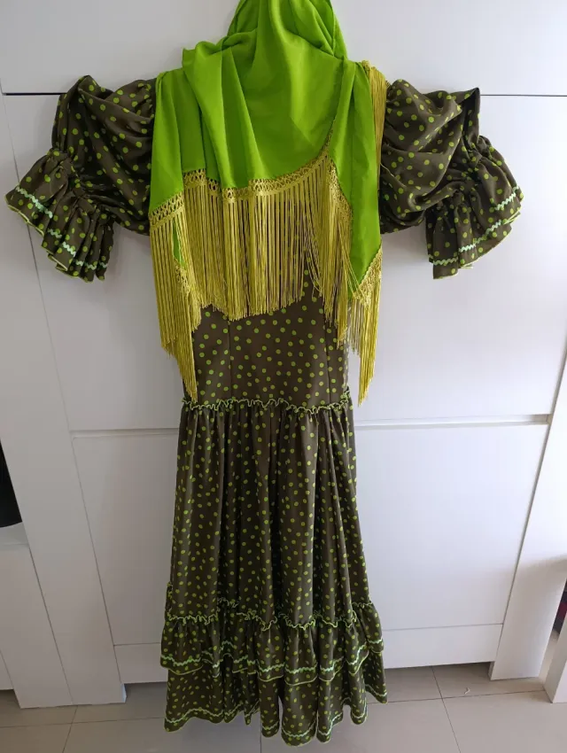Vestido Gitana verde Oliva