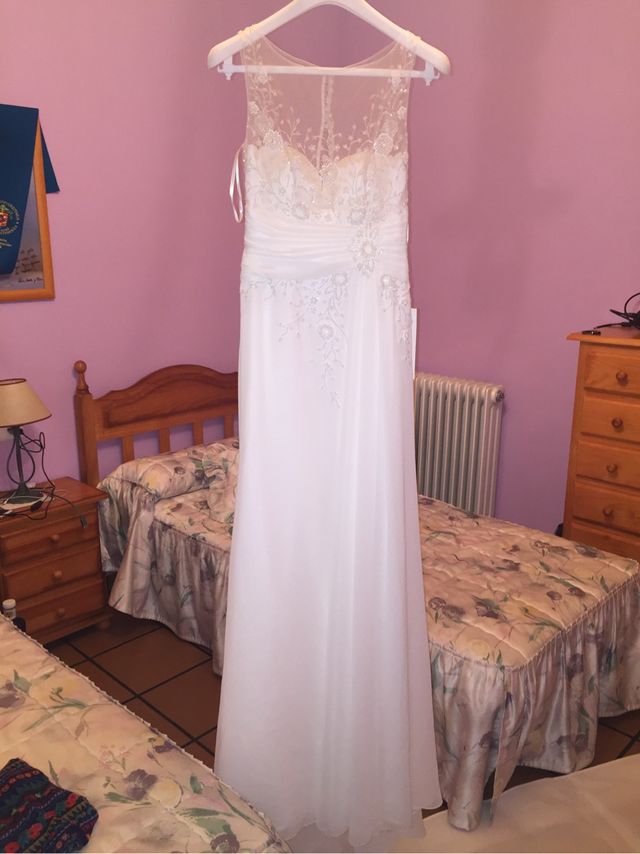 Vestido de novia NUEVO. Rosa Clará 2017 T38