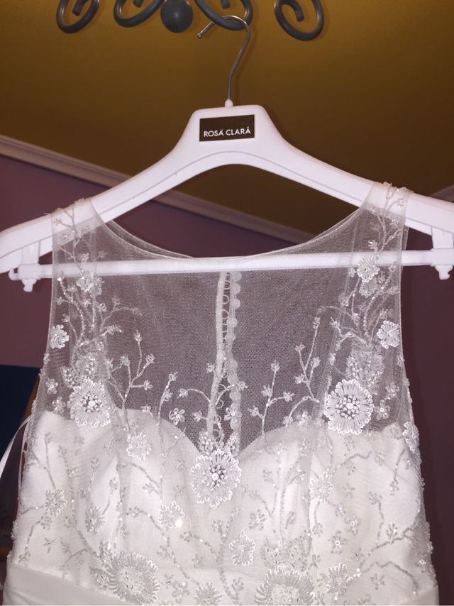 Vestido de novia NUEVO. Rosa Clará 2017 T38