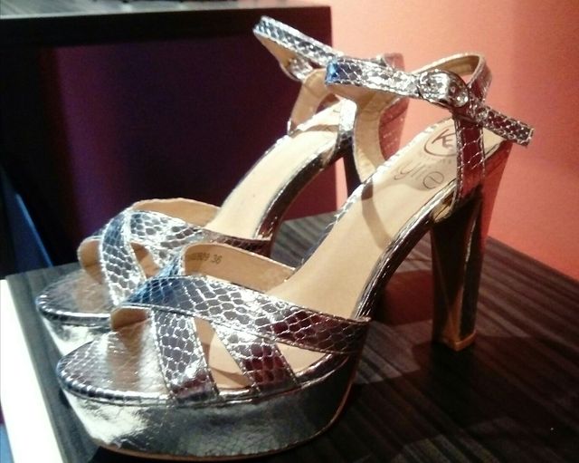 sandalias de fiesta plata