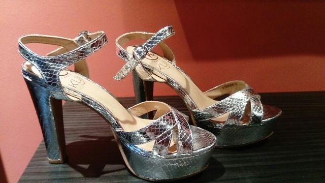 sandalias de fiesta plata