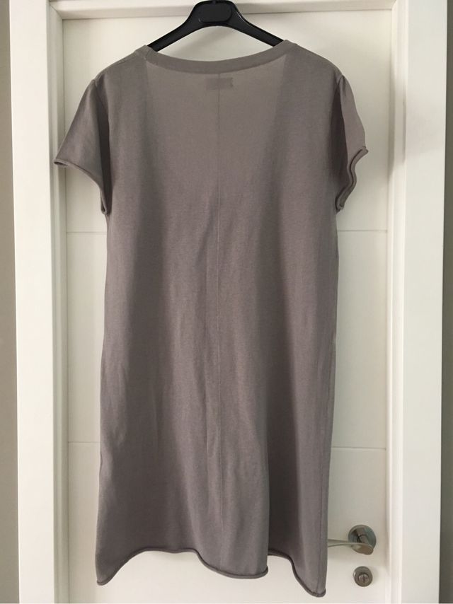 American Vintage vestido punto cashmere L topo