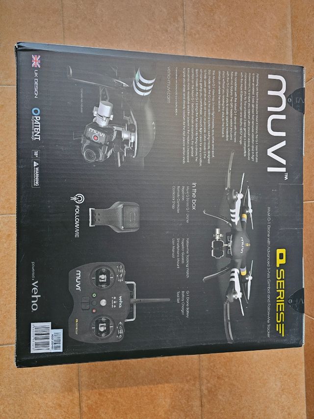 Dron Veho Muvi Q-Series Q-1 con 3 ejes