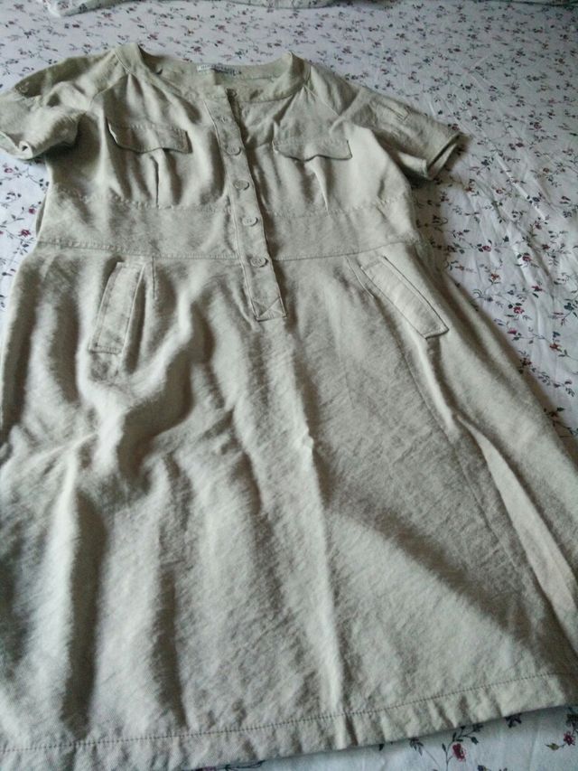 vestido beis talla 42