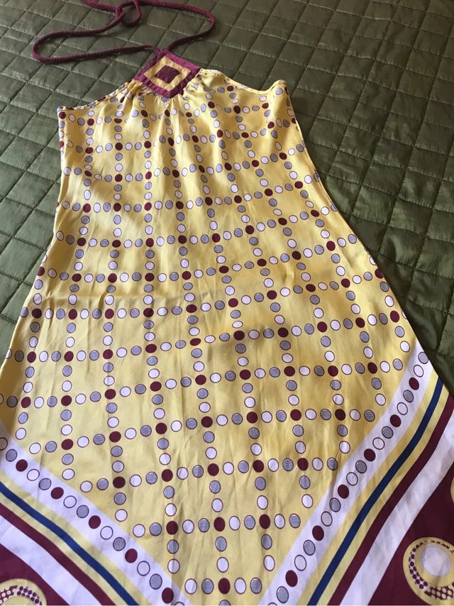 Vestido playero de seda