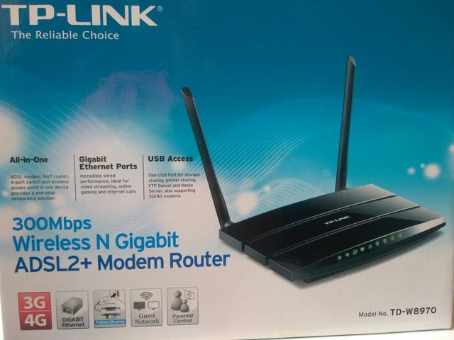 router ADSL 2+ TP-LINK TD-W8970 repetidor WIFI
