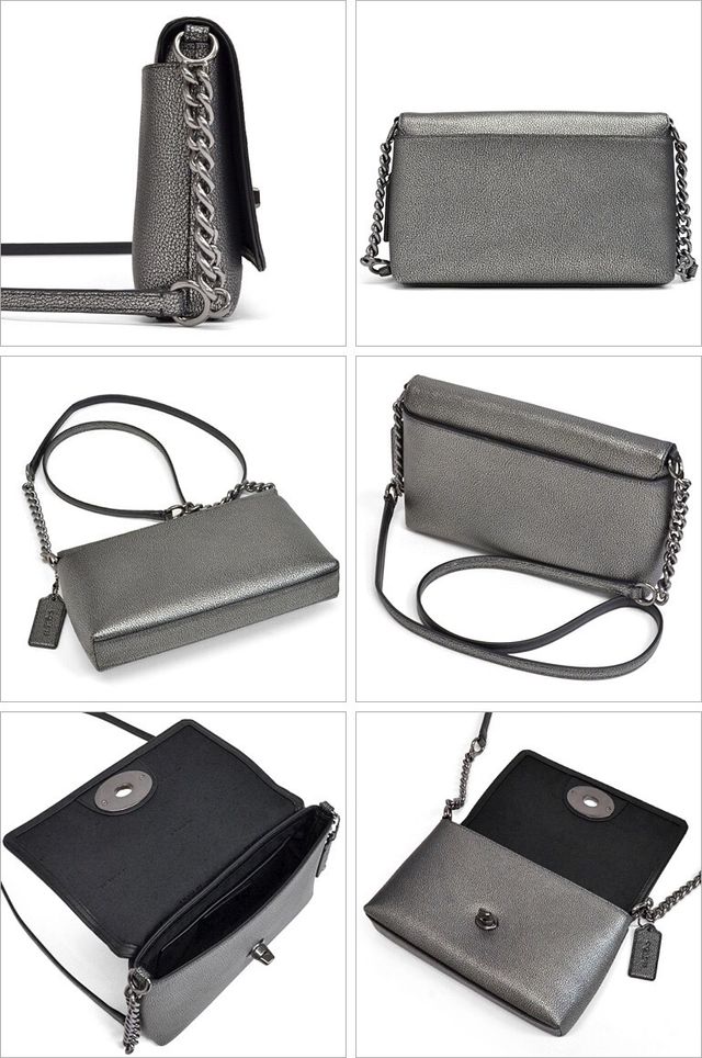 Bolso de lujo piel metalizada