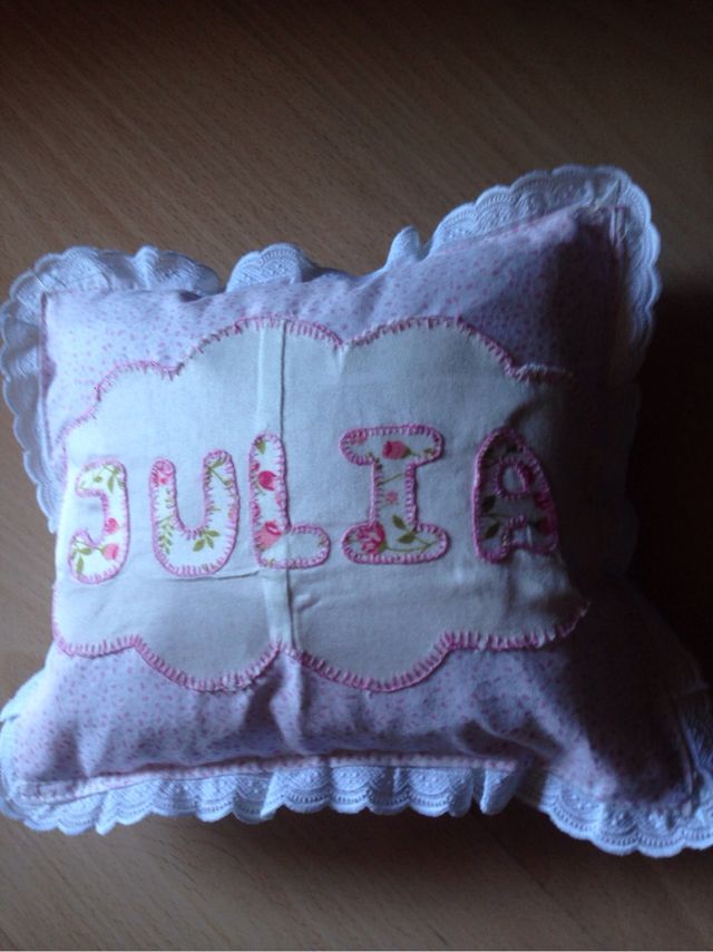 Cojines niñ@s y bebés cuna HECHO A MANO