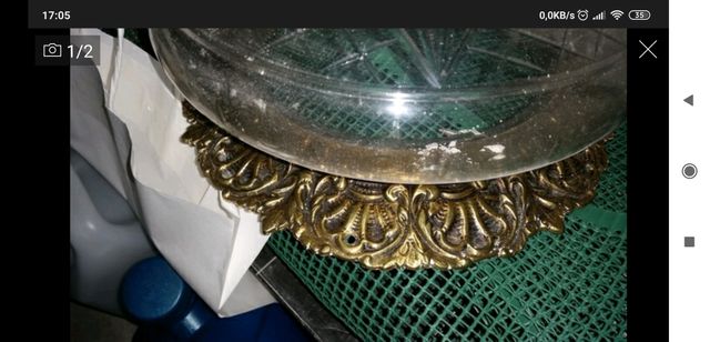 plafon antiguo bronce