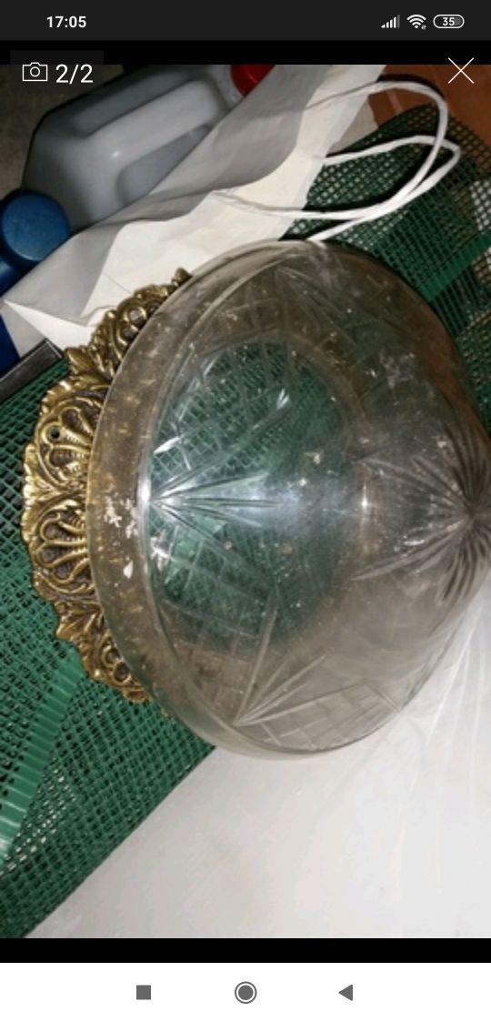 plafon antiguo bronce