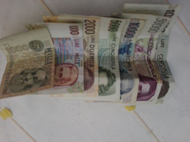 Billetes Liras italianas