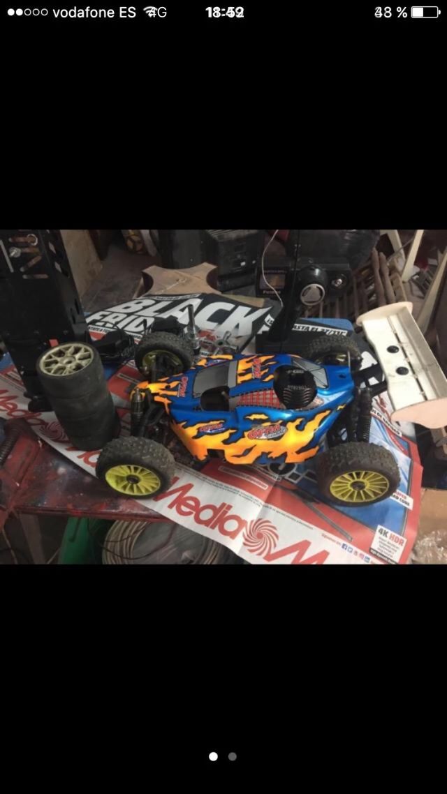 Coche a radiocontrol a gasolina 1/8