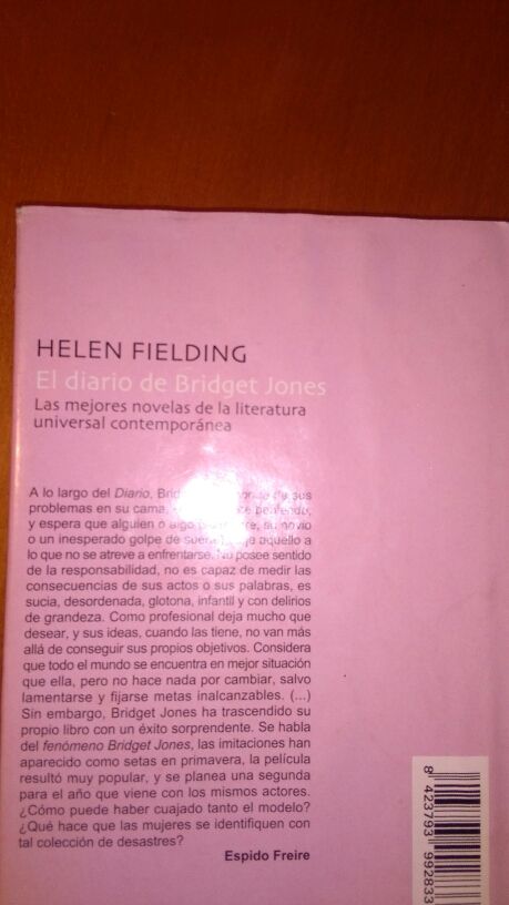 Libro "El diario de Bridget Jones"