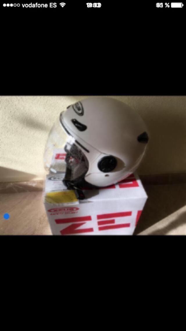 Casco nuevo tipo jet color blanco talla M