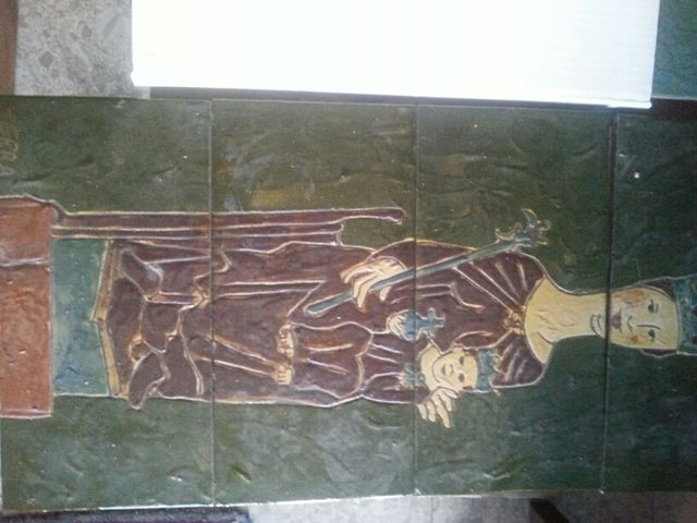 Mural de cuatro piezas Virgen de la Merce