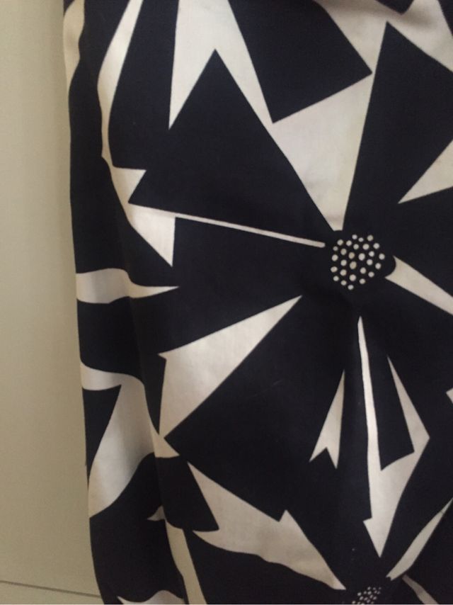 Vestido estampado blanco&negro