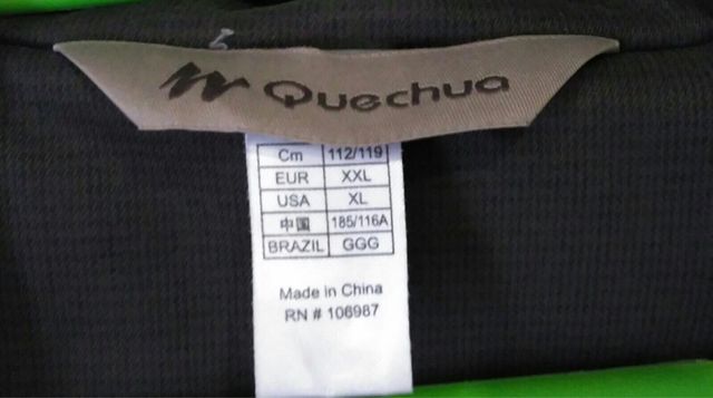 Abrigo con capucha Quechua XXL