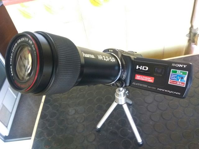 Objetivo zoom para camara de video o fotos.