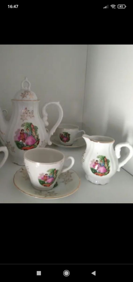 Juego de café japonés antiguo