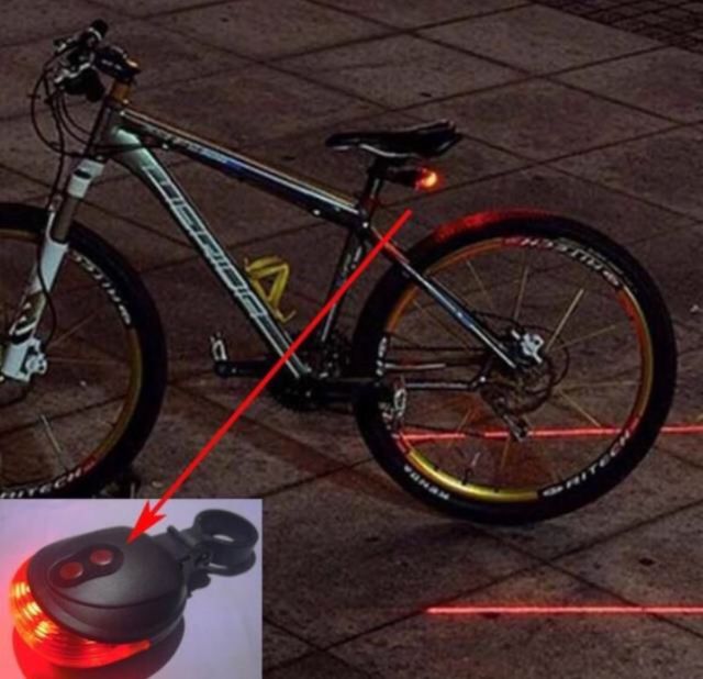 Fanale posteriore a led di sicurezza per bicicletta