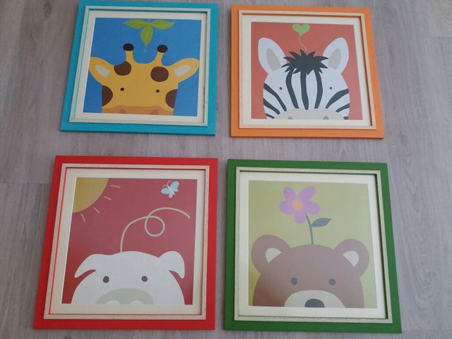 Laminas Infantiles Con Marco. Cuadros infantiles.