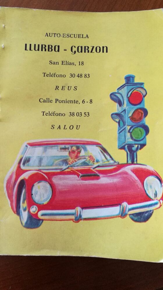 Antiguo libro Auto escuela
