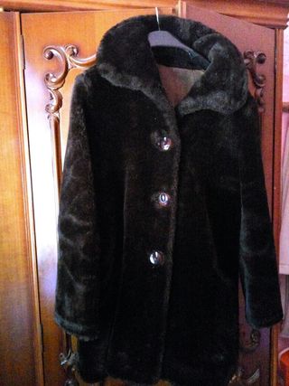 Abrigo Pelos Mujer Para De Negro x1q0wC17