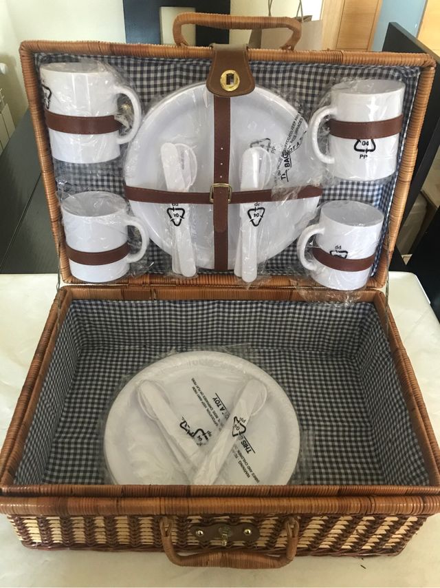 Cesta Picnic de mimbre