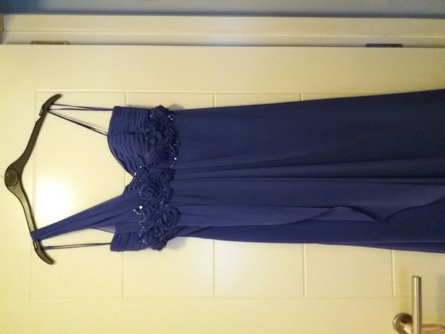 vestido morado largo fiesta talla 38