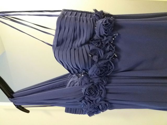 vestido morado largo fiesta talla 38