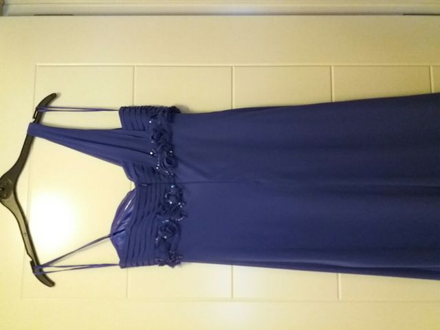 vestido morado largo fiesta talla 38