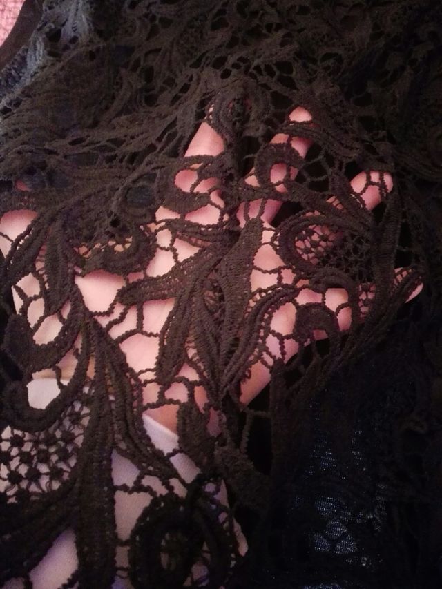 Blusa  con encaje xxxl a estrenar 44/46