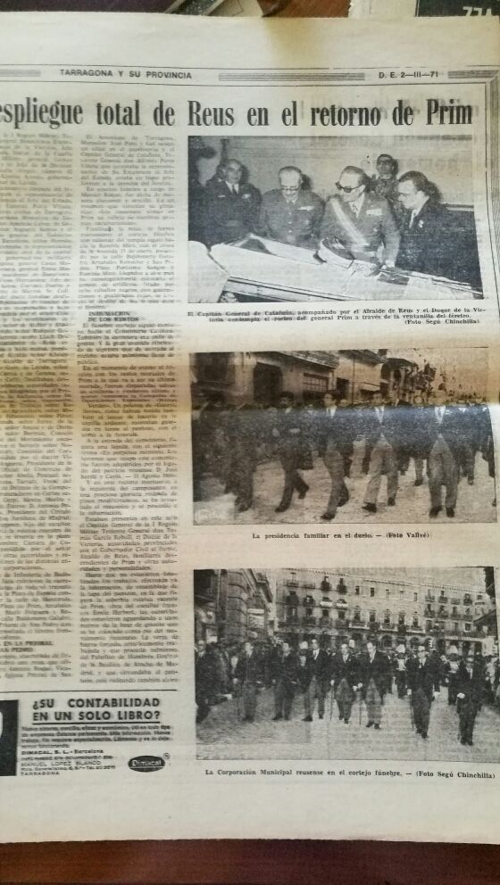 Antiguo Diario Español año 1971.