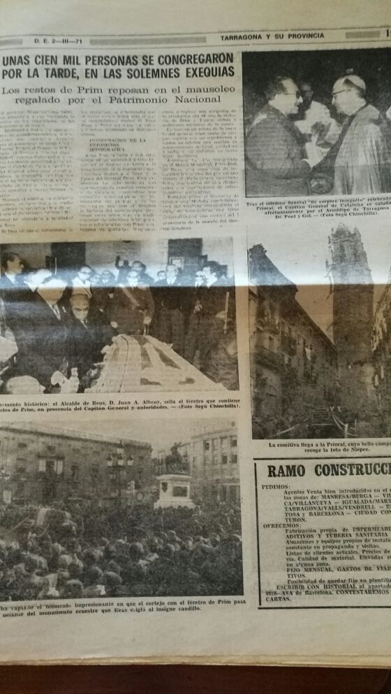 Antiguo Diario Español año 1971.