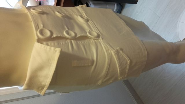 Falda Blanca Botones