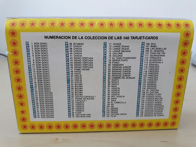 Colección Cromos Dragon Ball (Bola de Dragón)