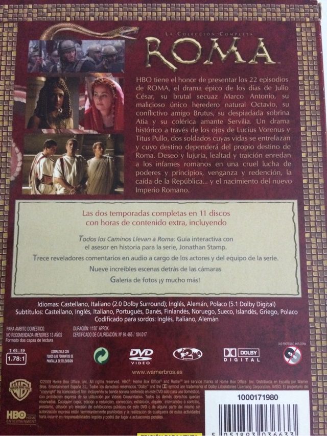 Serie ROMA dvd