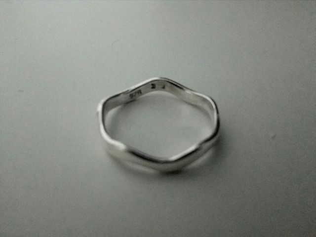 Anillo Plata 925 ondulado