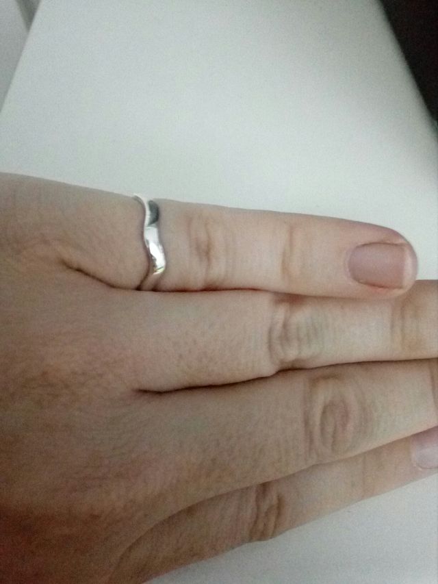 Anillo Plata 925 ondulado