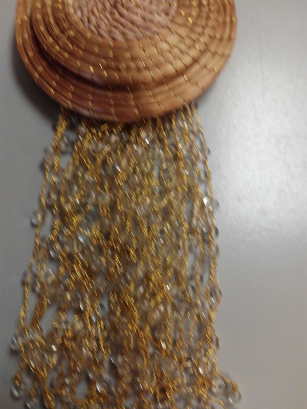 Collar oro vegetal hecho a mano