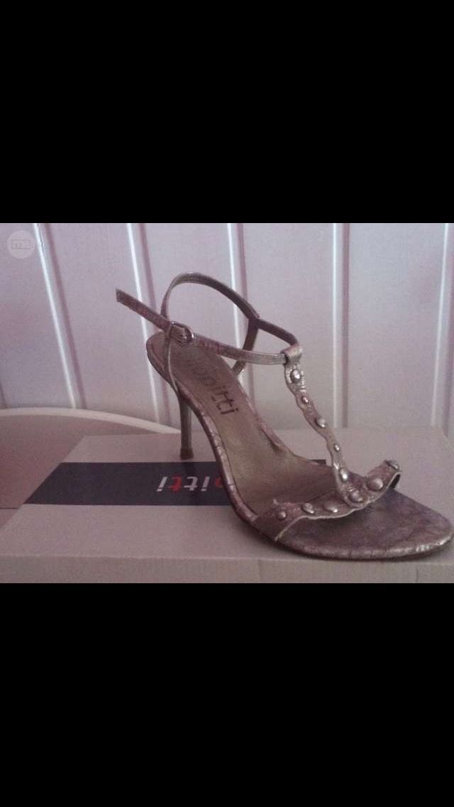 Sandalias tacon plata