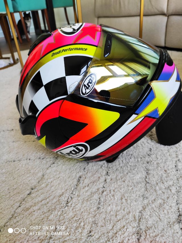 casco moto Arai chaser v réplica Kevin schwantz