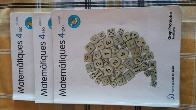 Libros matematicas 4 ESO. Grup promotor.Santillana