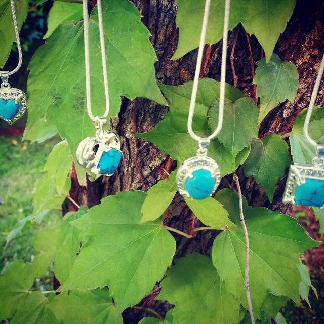 Colgantes de plata 925 y piedras naturales 