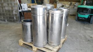 Tubo chimenea inox doble ind 400mm de segunda mano por 200 EUR en