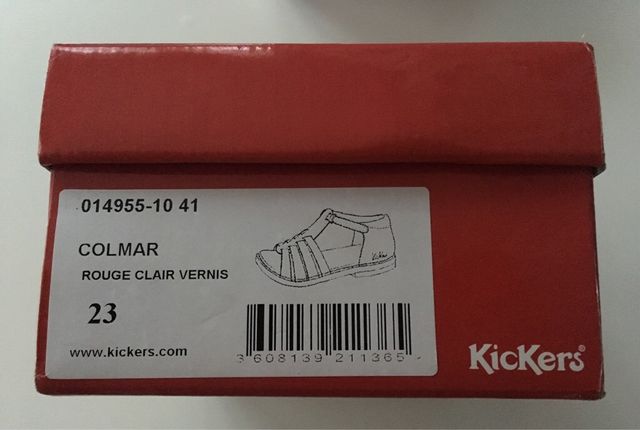 KICKERS sandalias para niña PIEL talla 23 - NUEVAS